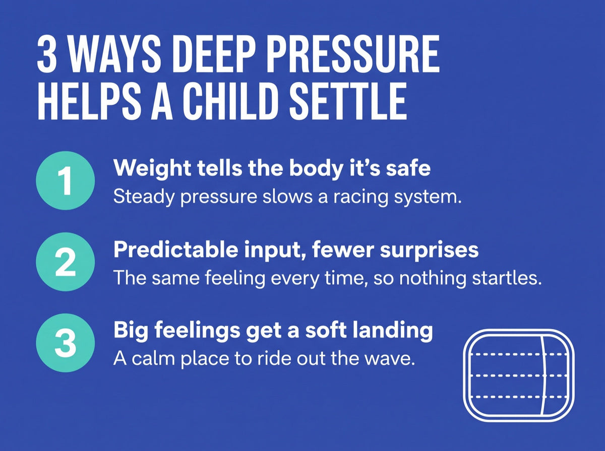 3 ways deep pressure helps a child settle